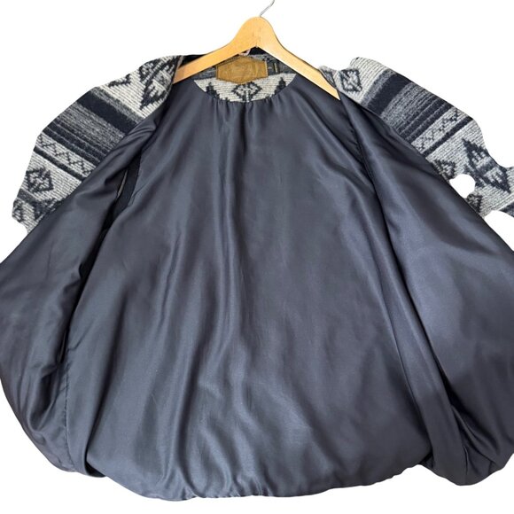 Vintage WOOLRICH Wool Blend Southwestern Button Down Lined Vest Pockets Mens XL - Picture 7 of 9